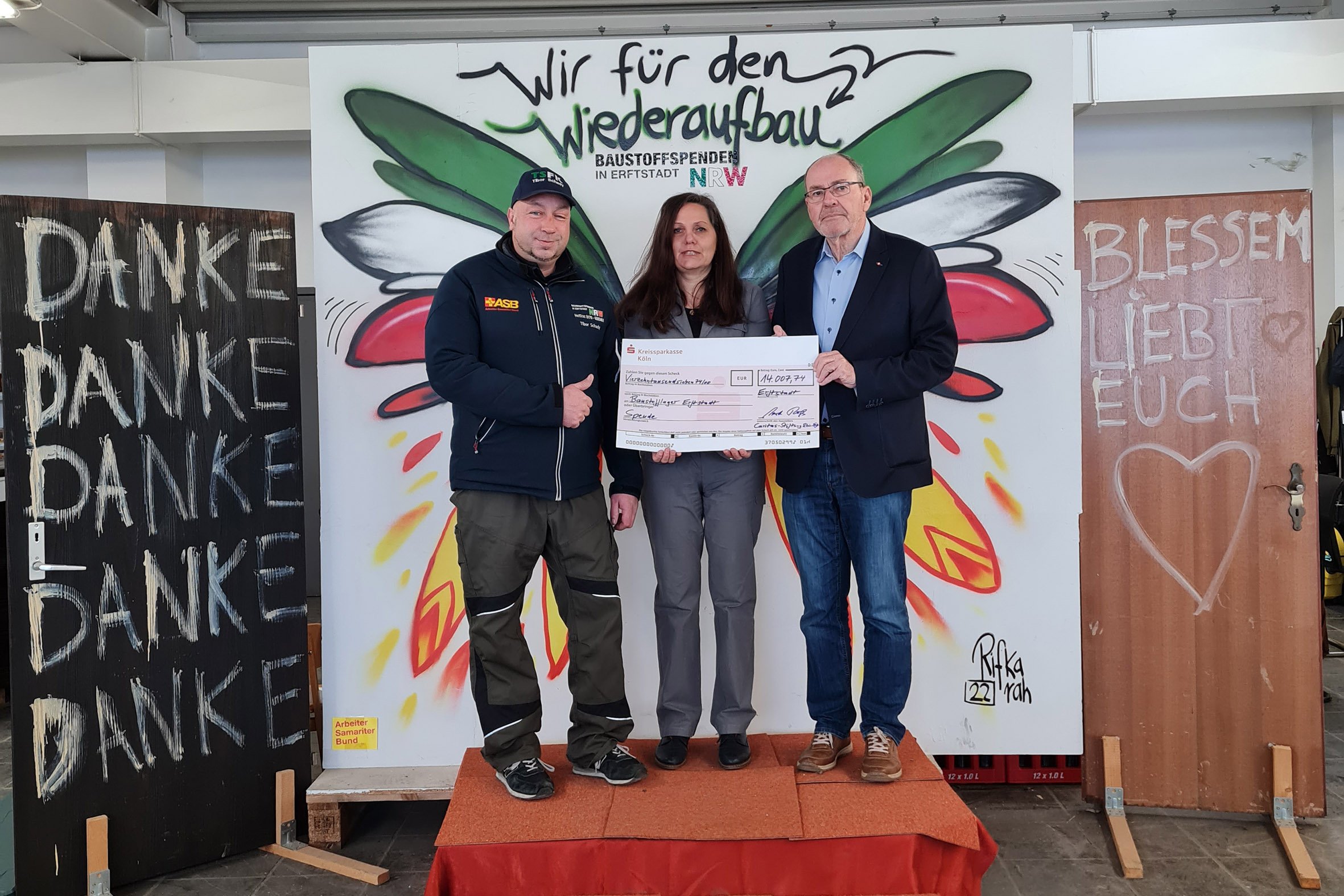 230520_CVREK_Spende_Baustofflager (c) Caritas-Stiftung Rhein-Erft