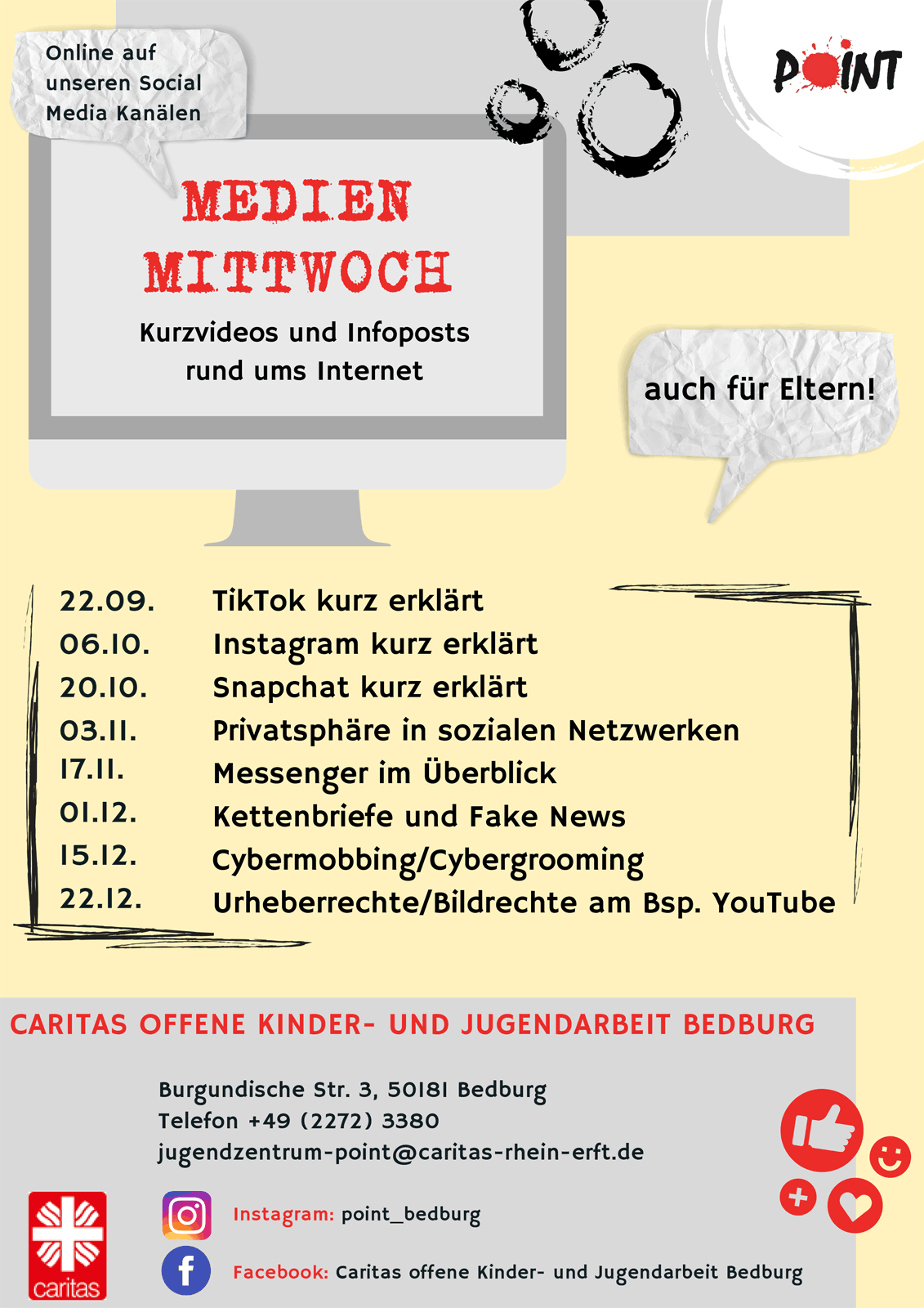 210920_Flyer-Medien-Mittwoch-Caritas-POINT